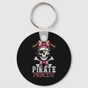 Chaveiro Skull Pirate Princess Crossbones Halloween Para Cr