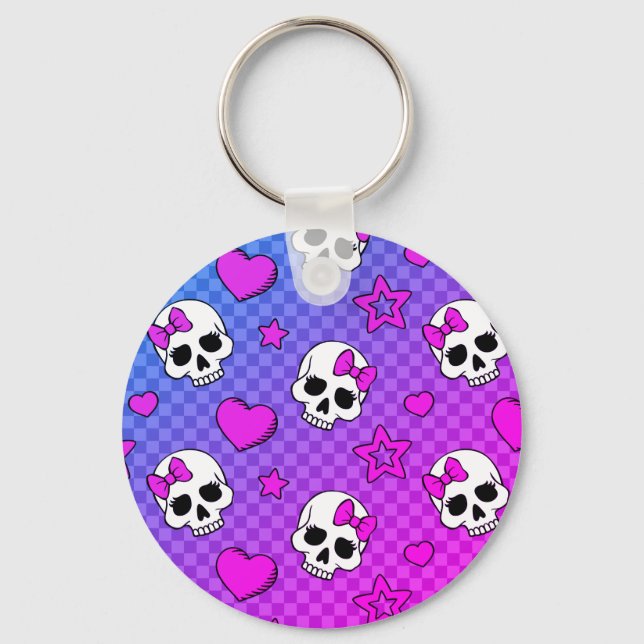 Chaveiro Skully Pop Kawaii (Frente)
