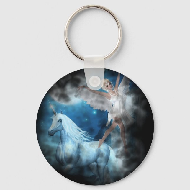 Chaveiro Sky Faerie Asparas e Unicorn Vignette (Frente)