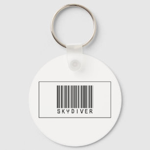 Chaveiro Skydiver do código de barras
