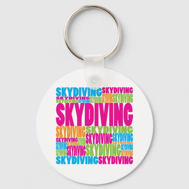 Chaveiro Skydiving Colorida (Frente)