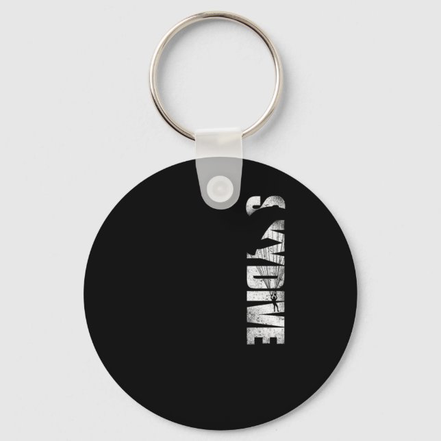 Chaveiro Skydiving Skydive Vintage (Frente)