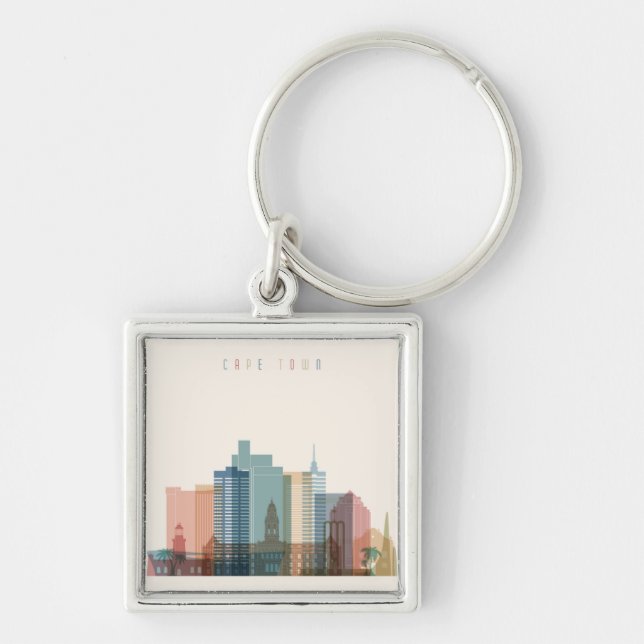 Chaveiro Skyline da cidade de Cape Town, África | (Frente)