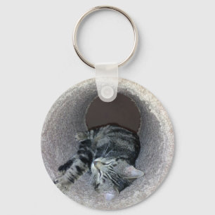 Chaveiro Sleepy Kitty Cat por Shirley Taylor