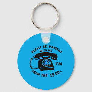 Chaveiro Slogan Divertido Telefone Rotativo Ditado 1900s