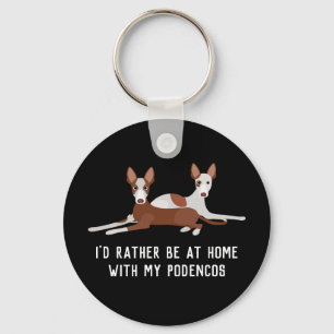 Chaveiro Slogan Personalizado de Cães Podenco