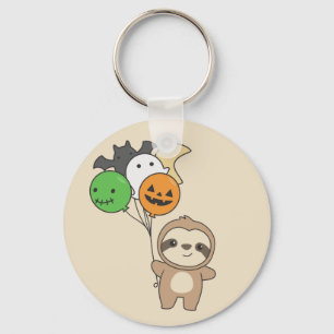 Chaveiro Sloth Halloween Balloons Crianças Animais Cortos K