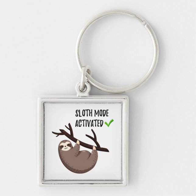 Chaveiro Sloth Says| Modo Largura Ativado (Frente)