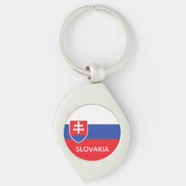 Chaveiro Slovakia Slovakian Flag Emblem Europe