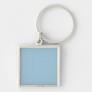Chaveiro Small blue squares.