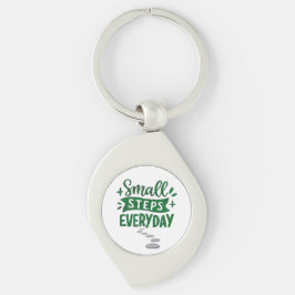 Chaveiro Small Steps Everyday Motivational Keychain