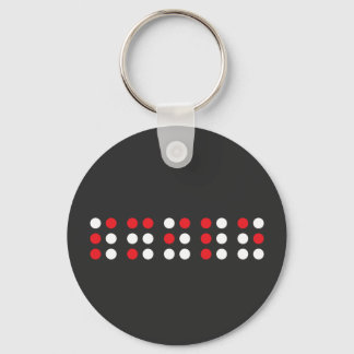 Chaveiro Smile in braille code, Brailleschrift voor blinden