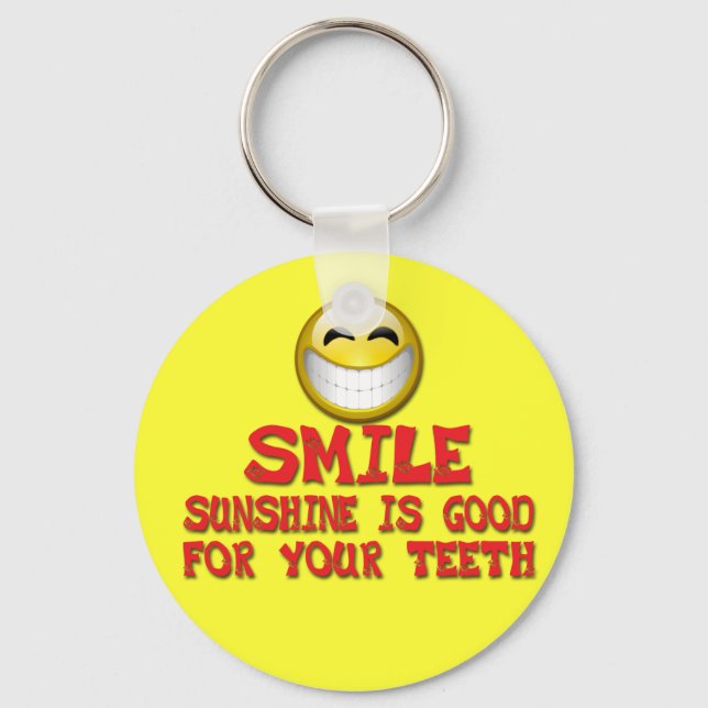 CHAVEIRO SMILE SUNSHINE É BOM PARA OS DENTES (Frente)