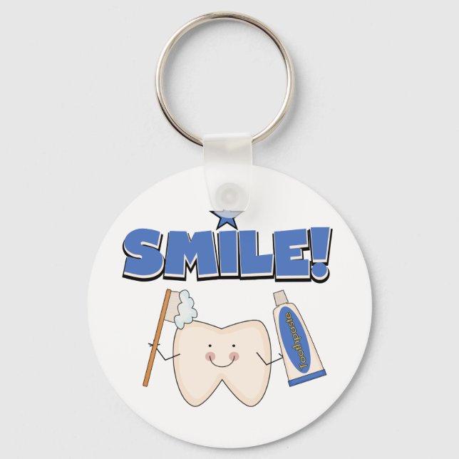 Chaveiro SMILE - T-shirts e presentes dentários (Frente)