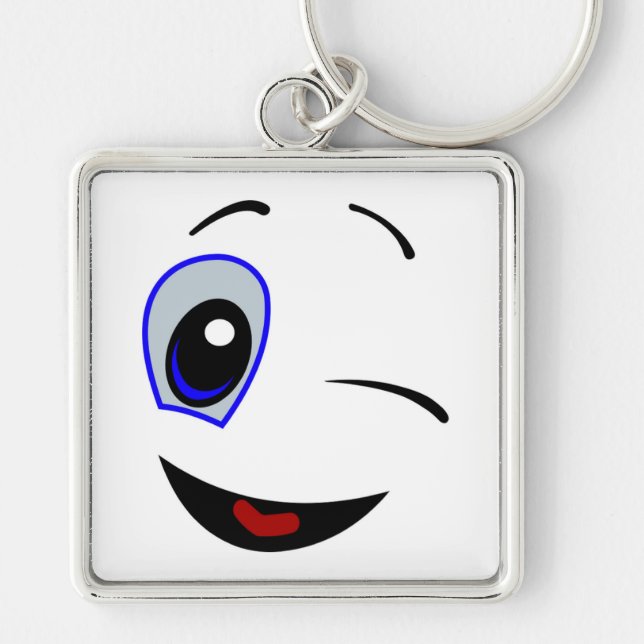 CHAVEIRO SMILEY FACE DE INVERNO (Frente)