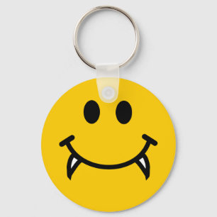 Chaveiro Smiley face do vampiro com presas
