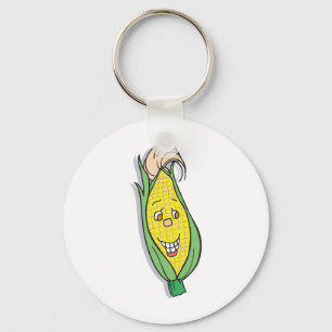 Chaveiro smiling corn character