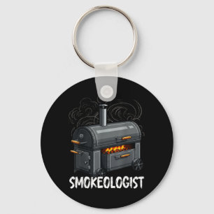 Chaveiro Smokeologist - Pitmaster de BBQ engraçado assando 