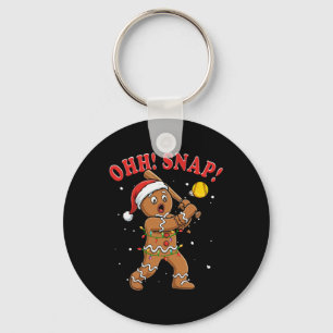 Chaveiro Snap Natal Papai Noel Biscoito de Gengibre Jogando