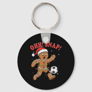 Chaveiro Snap Natal Papai Noel Biscoito de Gengibre Jogando