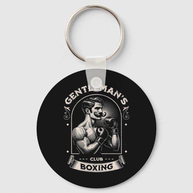 Chaveiro #snirt Clube de Boxe Gentleman Retro Com Caixa Mot (Frente)