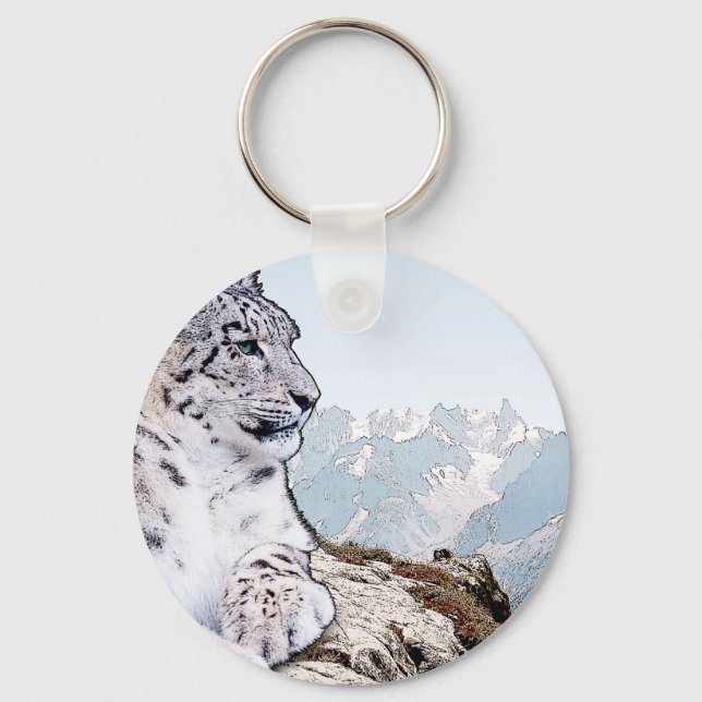 Chaveiro Snow Lepard (Frente)