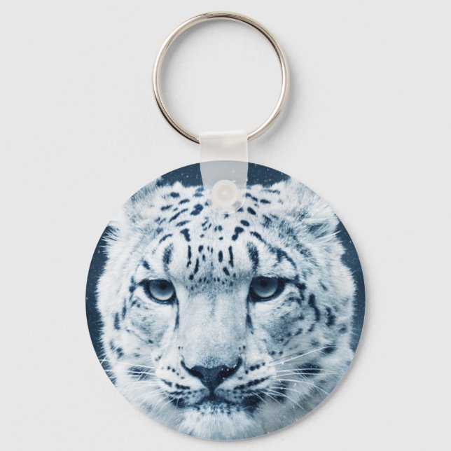 Chaveiro Snow Lepard Winter Snow Wildcat Nature (Frente)