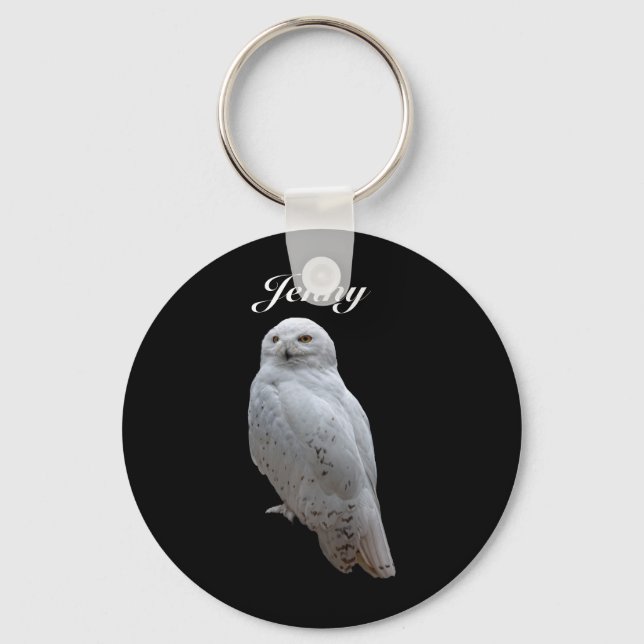 Chaveiro Snow Owl Personalizado (Frente)