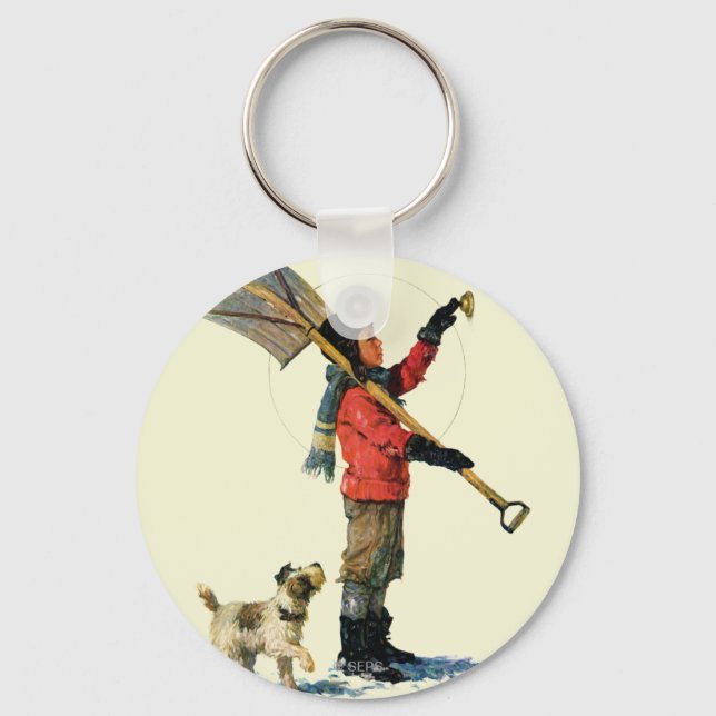 Chaveiro Snow Shoveler (Frente)