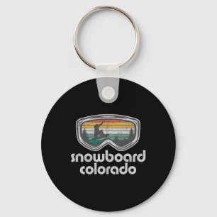 Chaveiro Snowboard Colorado Mountain Resort Retro Snowboard