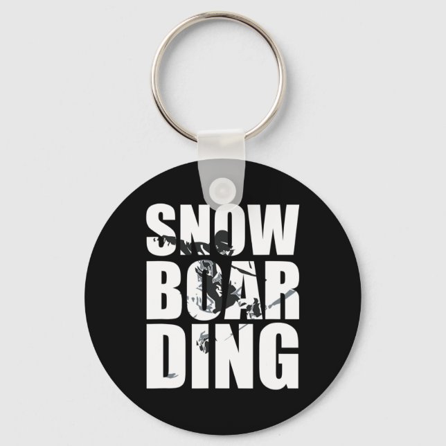 Chaveiro Snowboard Dizendo Para Ventiladores De Wintersport (Frente)