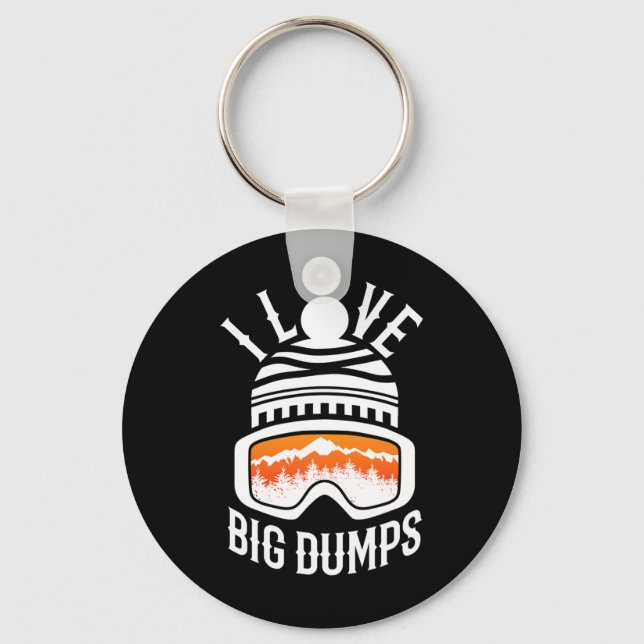 Chaveiro Snowboard Esquiando Snowboard Engraçado Snowboarde (Frente)