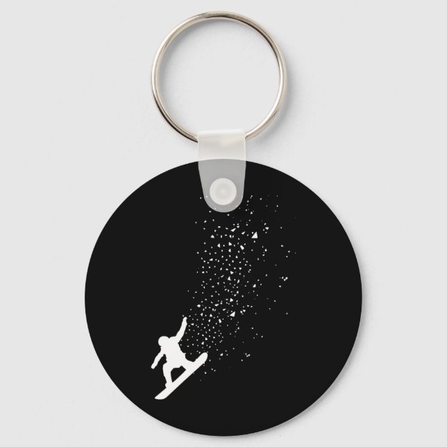 Chaveiro Snowboard Freestyle Snowboarder Gift (Frente)