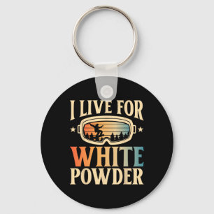 Chaveiro Snowboard Goggles I Live For White Powr Snowb