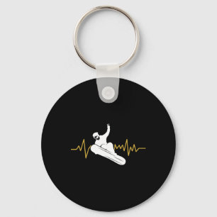 Chaveiro Snowboard Heartbeat Ekg Snowboard 1