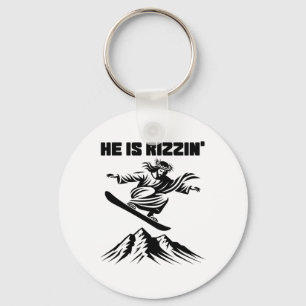 Chaveiro Snowboard Jesus Cristo Snowboard Rizzin' Snow C