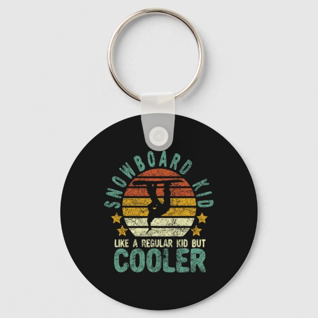Chaveiro Snowboard Kid Funny Snow Female Snowboard E S (Frente)