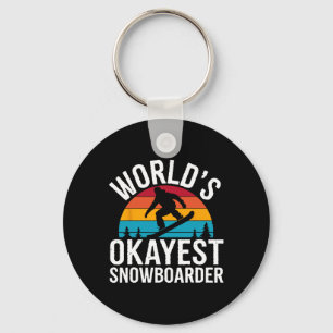 Chaveiro Snowboard Lover Humor Design Funny Snowboarder
