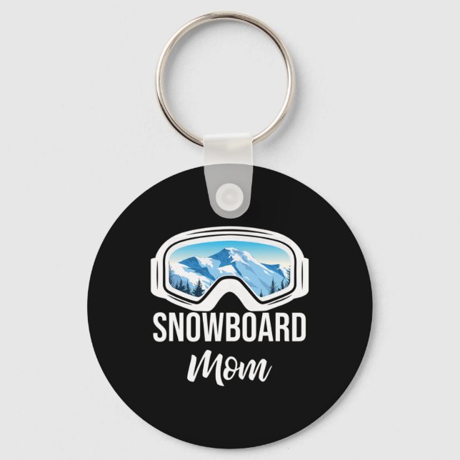 Chaveiro Snowboard Mãe Winter Snowboard Esporte Ski Gift (Frente)