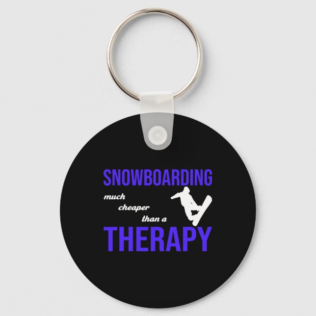 Chaveiro Snowboard Muito Mais Barato Que Uma Terapia (Frente)