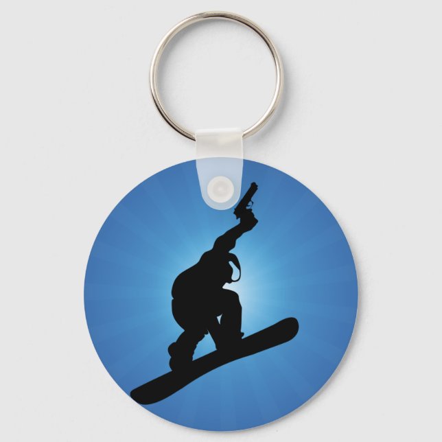 Chaveiro Snowboard Outlaw (Frente)