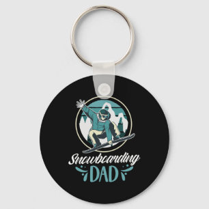 Chaveiro Snowboard Pai Snowboard Padre Snowboarder Dadd