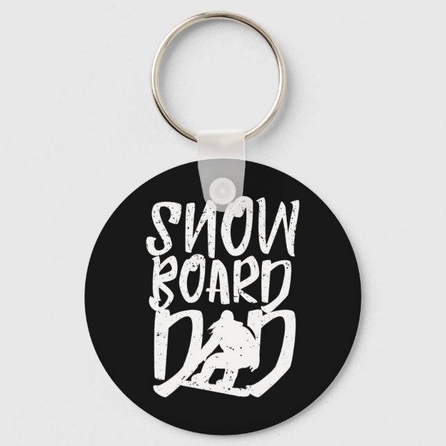 Chaveiro Snowboard Pai Snowboarder Padre Snowboard (Frente)