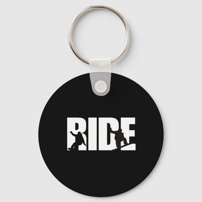 Chaveiro Snowboard Shirt Snowboarder Snowboard Lover Sno (Frente)