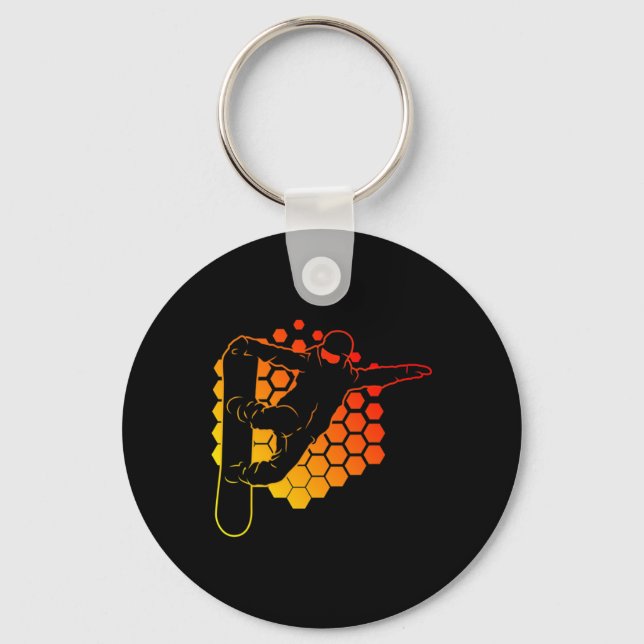 Chaveiro Snowboard Snowboar Halfpipe Snowboard Snowboar (Frente)