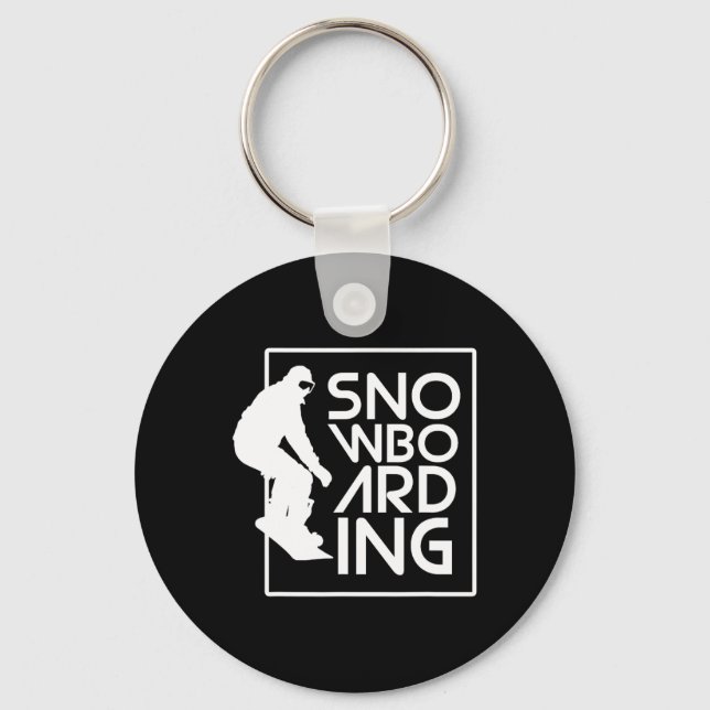 Chaveiro Snowboard Snowboard Gift Love Snowboard (Frente)