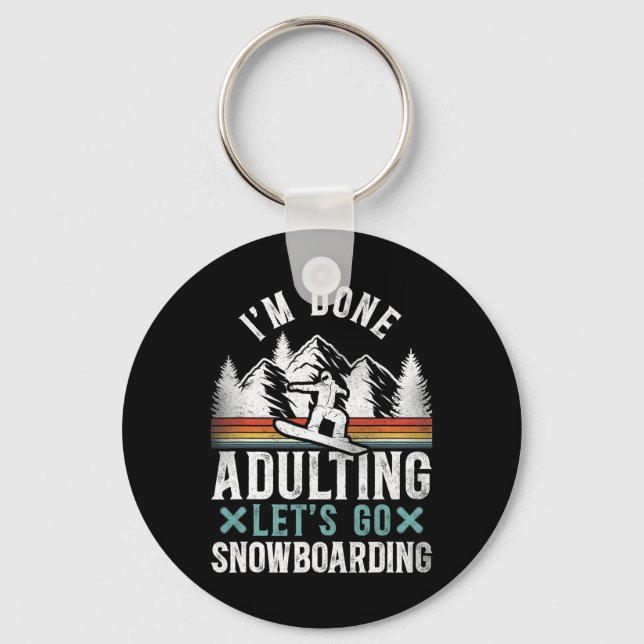Chaveiro Snowboard Snowboard Vintage Retro 12 (Frente)