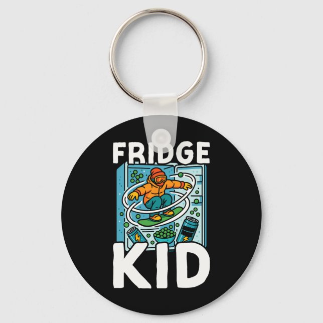 Chaveiro Snowboard Snowboard Vintage Retro Fridge Kid (Frente)