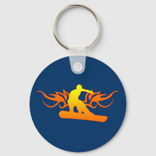Chaveiro snowboard. tribal