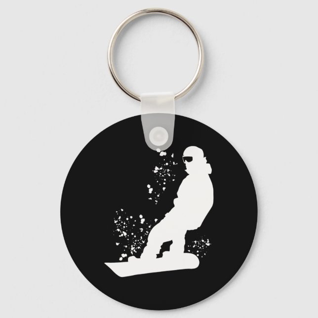 Chaveiro Snowboarder Colorful Snowboard 11 (Frente)